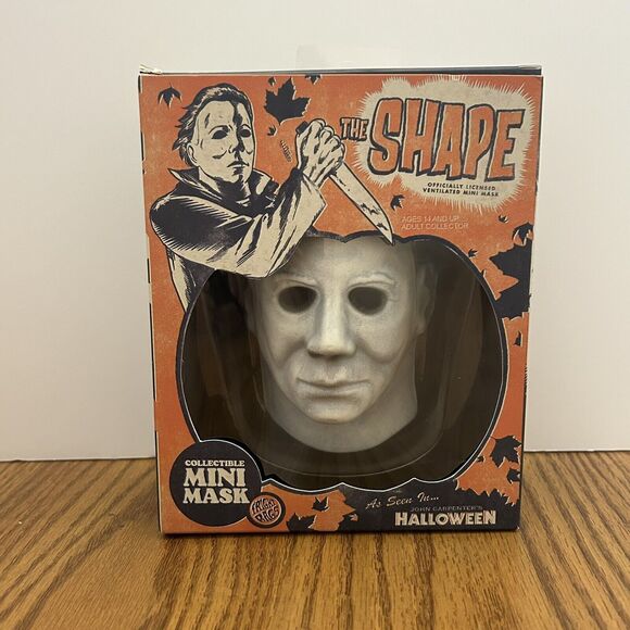 Halloween Michael Myers The Shape Fright Rags Horror Collectible Mini Mask - Picture 1 of 6